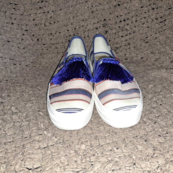 KEDS X KATE SPADE NEW YORK Triple Decker Tassel-Stripe Multi-Sz 8-Excellent - Picture 3 of 8